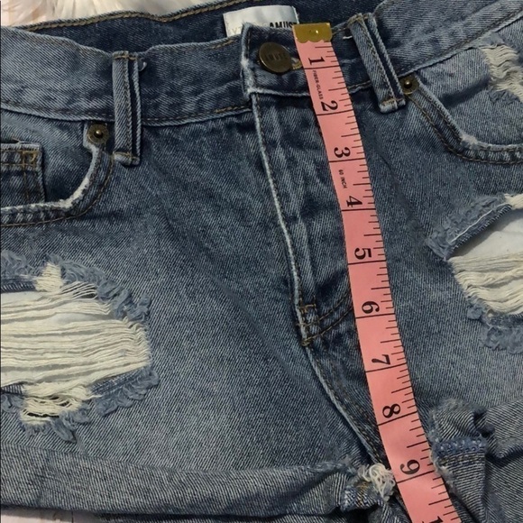 Amuse Society button fly distressed shorts size 25 - Picture 10 of 11